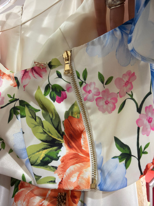 Top fiorì arancio sara