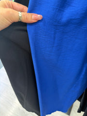 Pantaloni neri blu elettrico