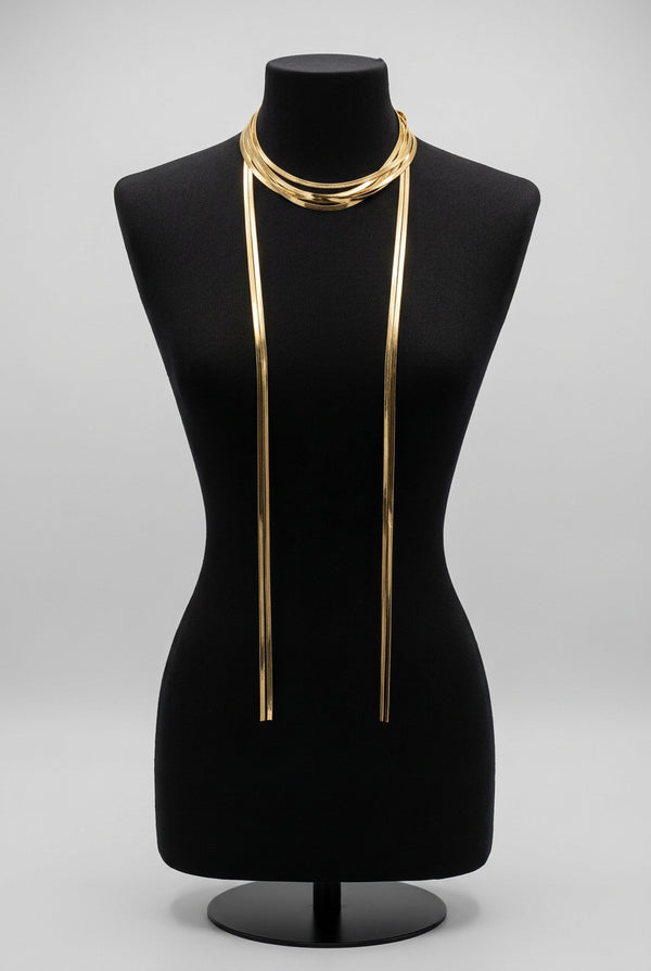 Collana fili oro