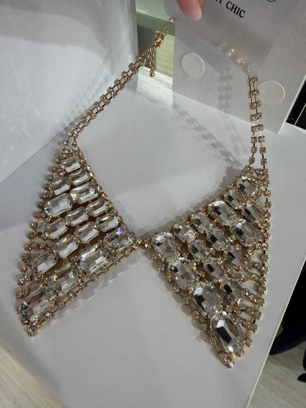Colletto strass