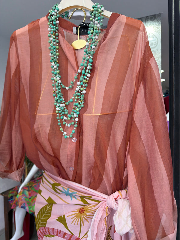 Camicia righe, Cipria tabacco