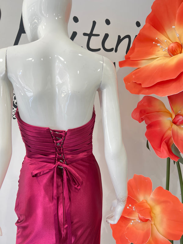 Abito sirena bordeaux tg M