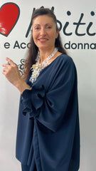 Casacca liza blu