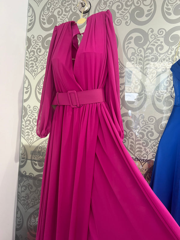 Abito bezz vari colori manica lunga