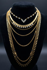 Collana sette fili oro