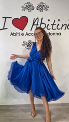 Abito Kor vari colori con cintura borchiette