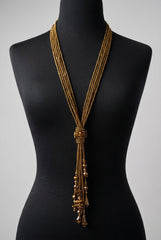Collana pietre marroni