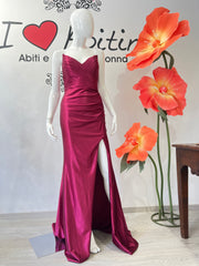 Abito sirena bordeaux tg M