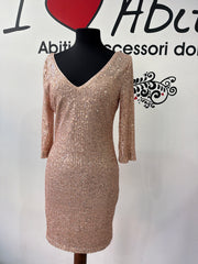 Abito paillettes oro tg M/L