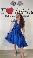 Abito Kor vari colori con cintura borchiette