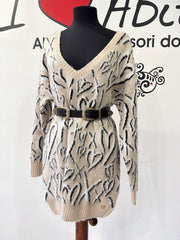 Abito in maglia cuori