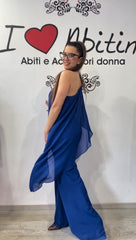 Tuta bezz MONOSPALLA blu elettrico