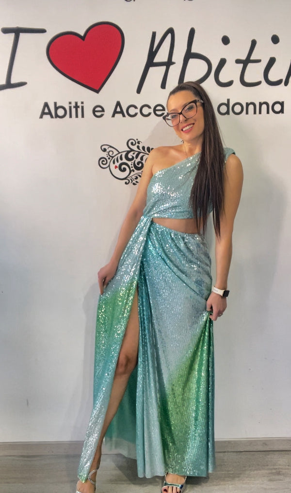 Abito paillettes sfumato sarà