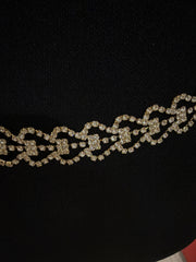 Cintura strass oro