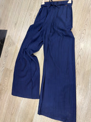 Pantalone blu elastico