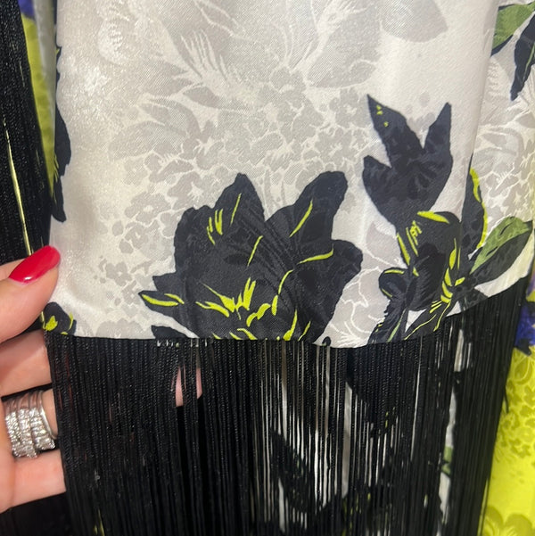 Abito bezz bianco e nero midi