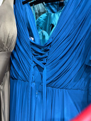 Abito ricamo petrolio