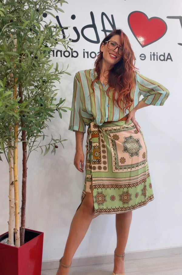 Pareo lungo verde Dixie