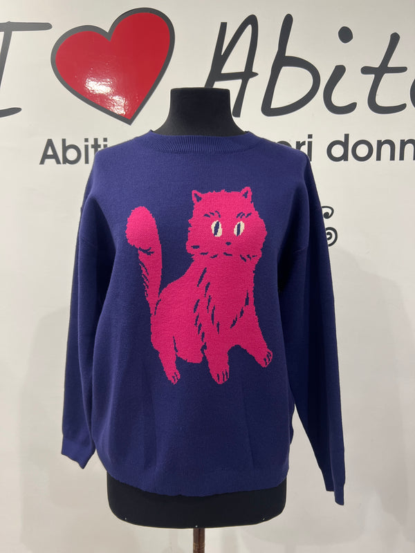 Maglione gatto fantastica
