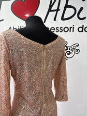Abito paillettes oro tg M/L