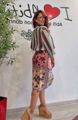 Pareo lungo rosa dixie￼