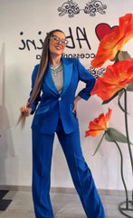 Tailleur eda blu elettrico