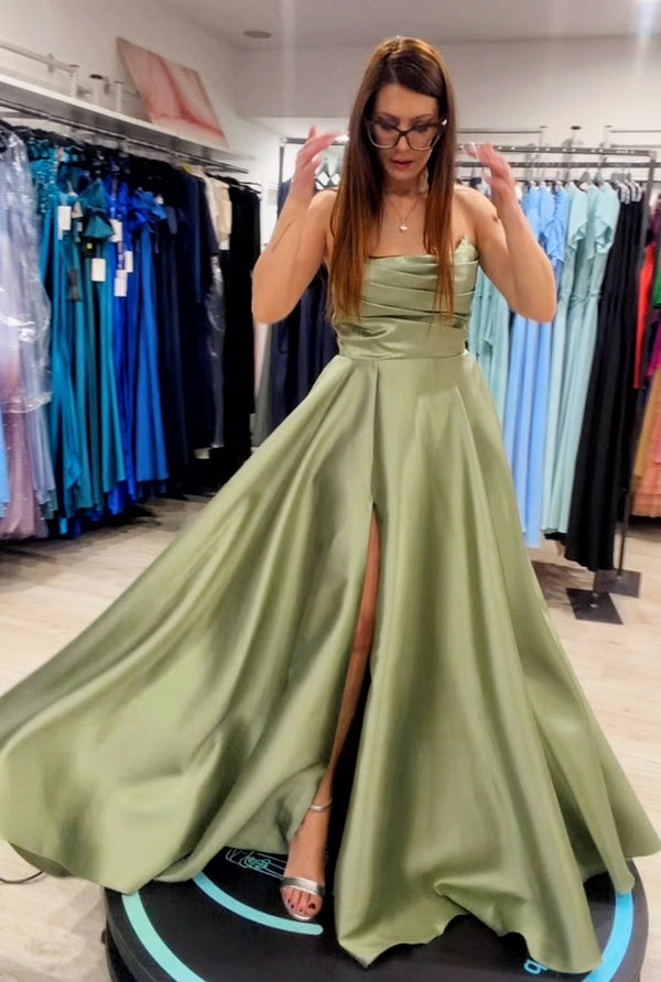 Abito corpetto salvia