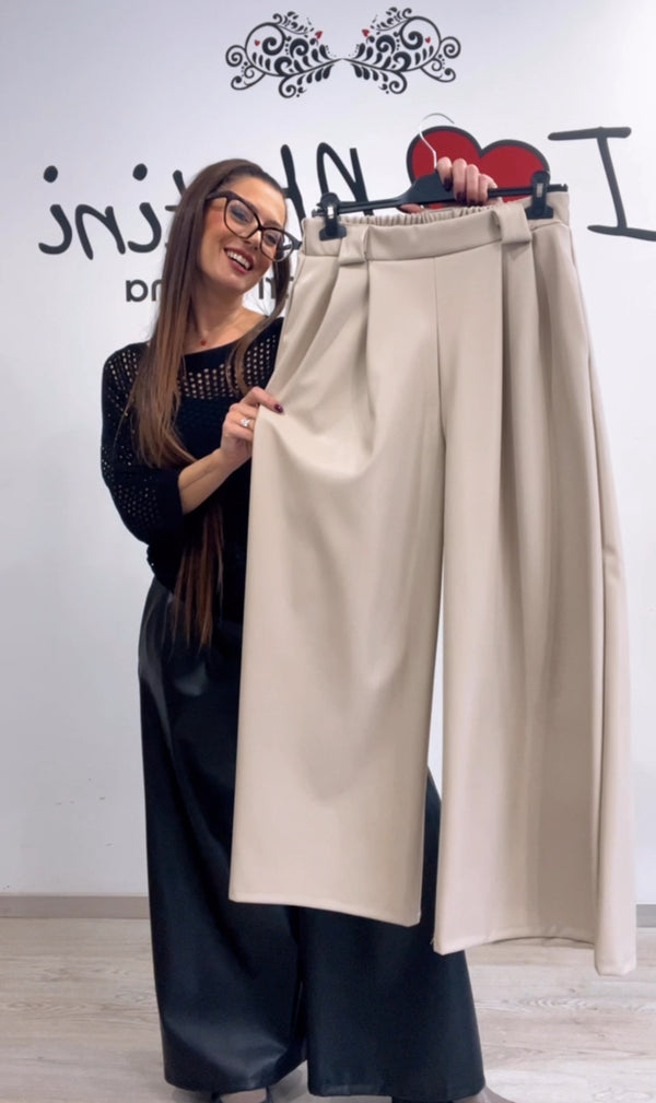 Pantalone ecopelle vari colori