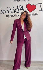 Tailleur bordeaux Ferrone