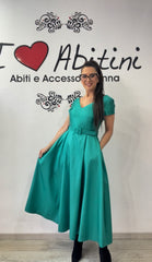 Abito ferr verde e blu