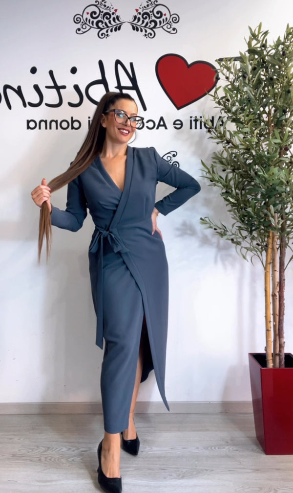 Abito ferr nodo grigio e nero