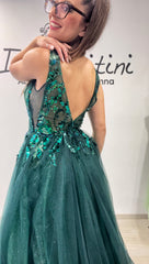 Abito Odette tulle verde