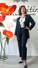 Tailleur viscosa Ferrone nero