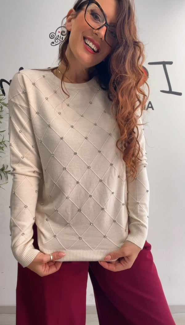 Maglia strass carola