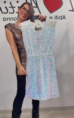 Abitino paillettes schiena nuda