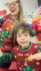 Maglione Natale the tree rex luci led