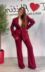 Tailleur bordeaux Kor