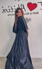 Abito pipistrello plisse vari colori