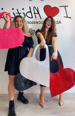 Borsa cuore vari colori