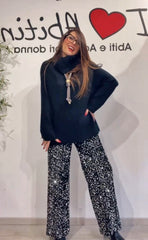 Pantalone paillettes vari colori
