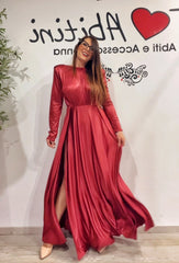 Abito sara rosso