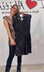Abitino paillettes schiena nuda