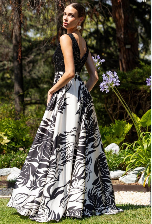 Abito bezz bianco e nero