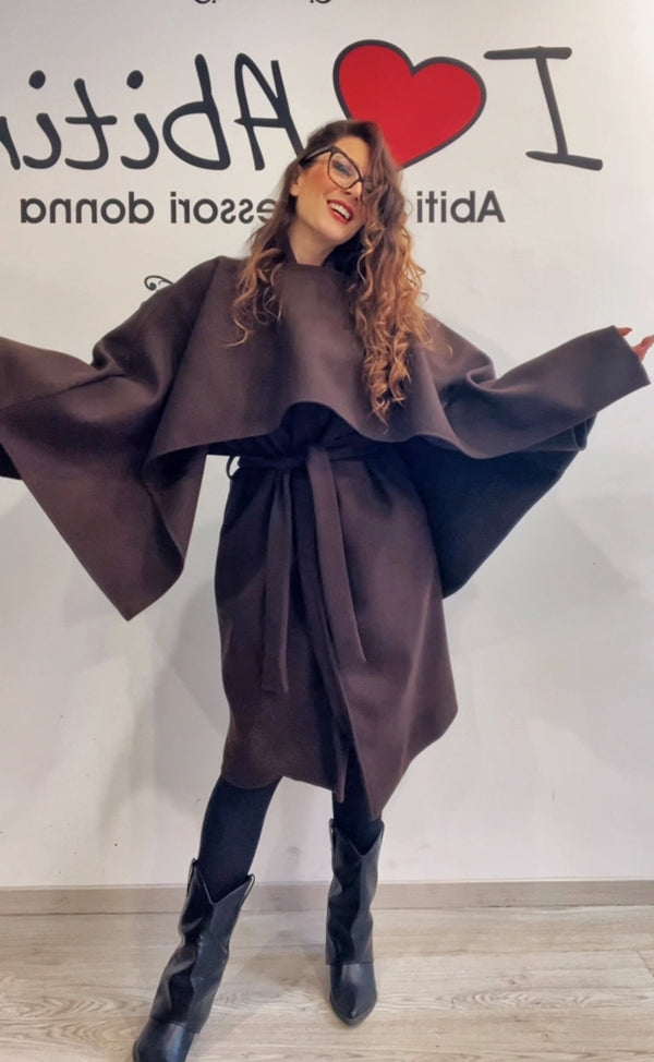 Cappotto/mantella cioccolato