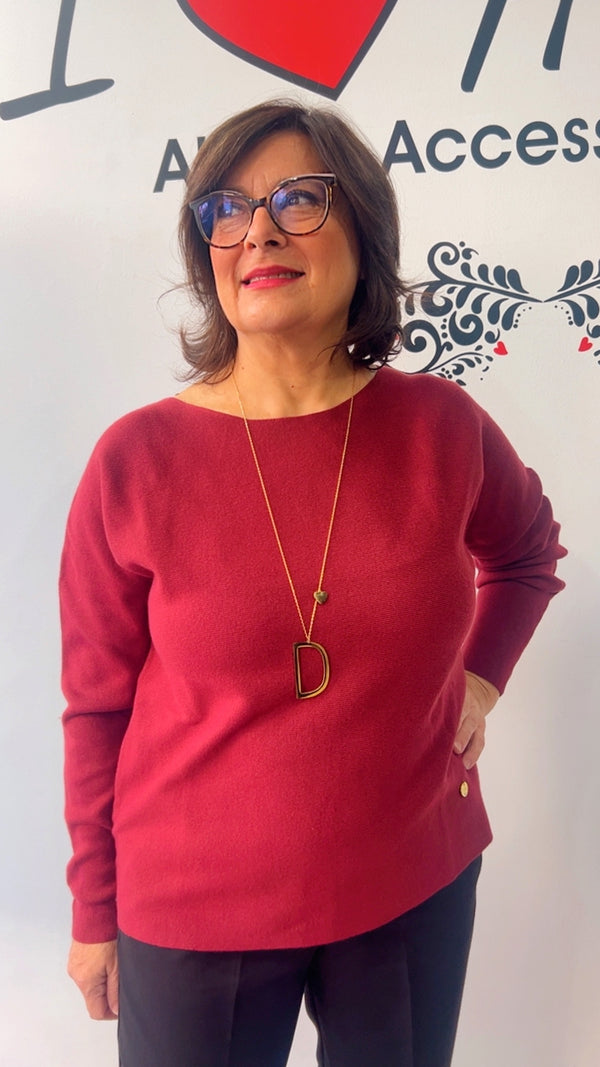 Maglioncino bordeaux carola