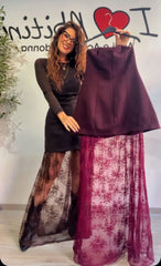 Abito gonna pizzo lum