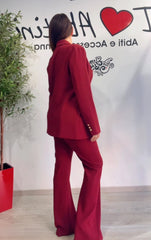 Tailleur bordeaux Kor