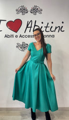 Abito ferr verde e blu