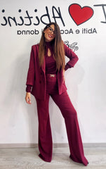 Tailleur Edas bordeaux