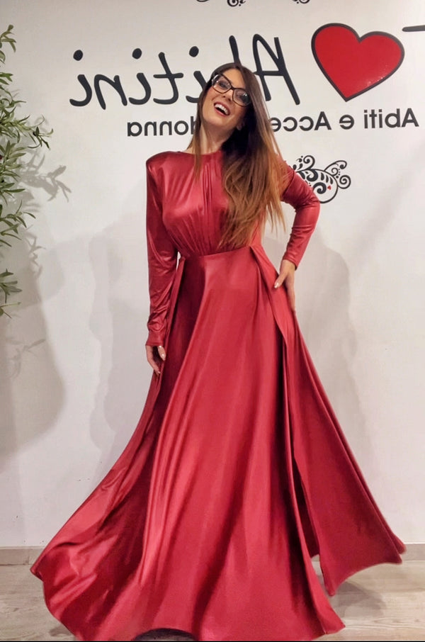 Abito sara rosso